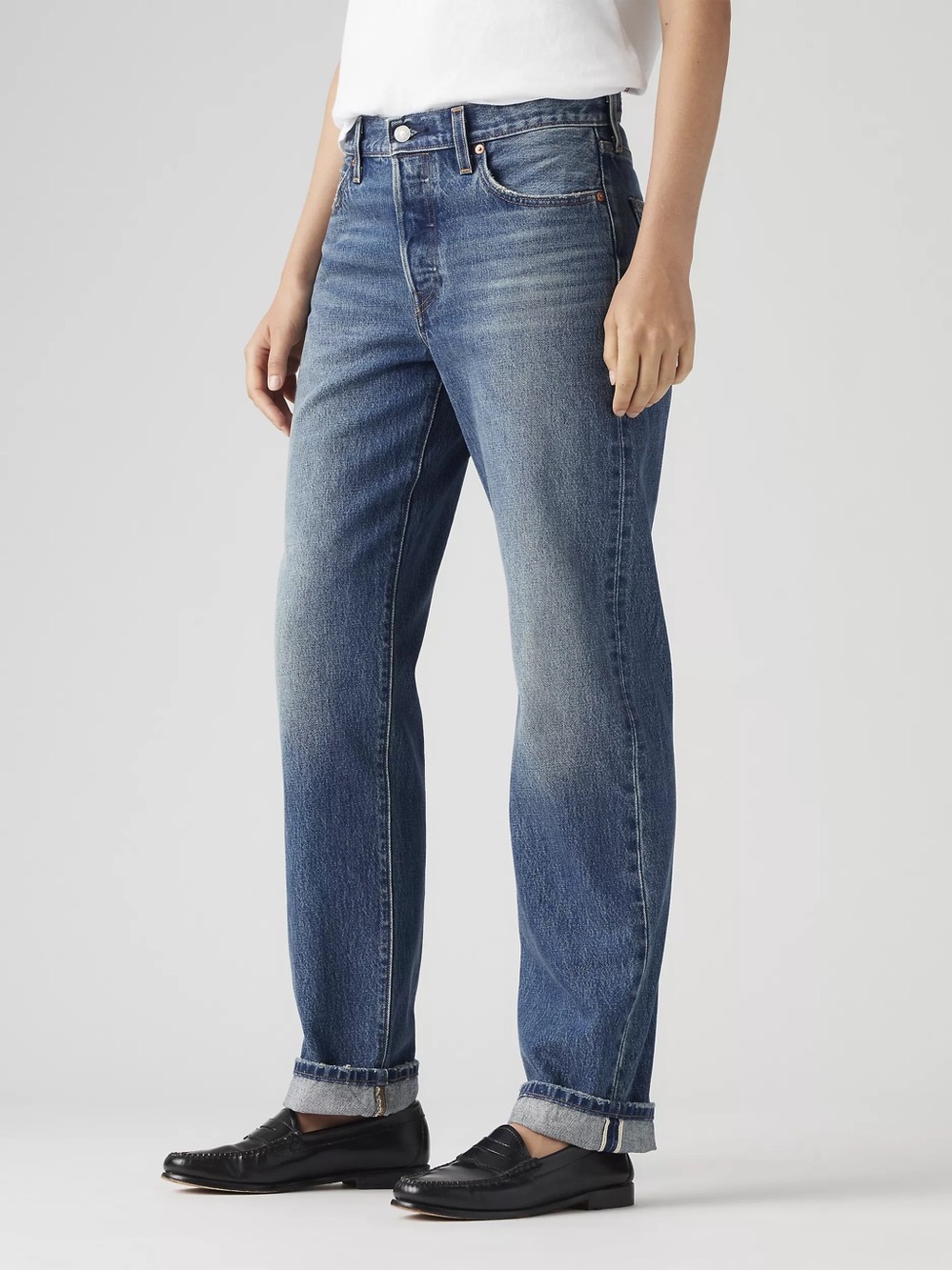 Levis 501 90's Selvedge Jeans Womens Size 29x32 Straight Leg Western Americana